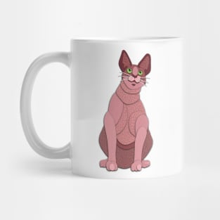 Paper Cut Cats Series! Hairless Cat Mug